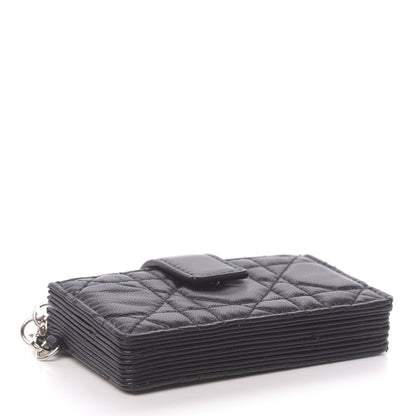 Christian Dior Lambskin Cannage Lady Dior 5-Gusset Card Holder Black 4 of 7