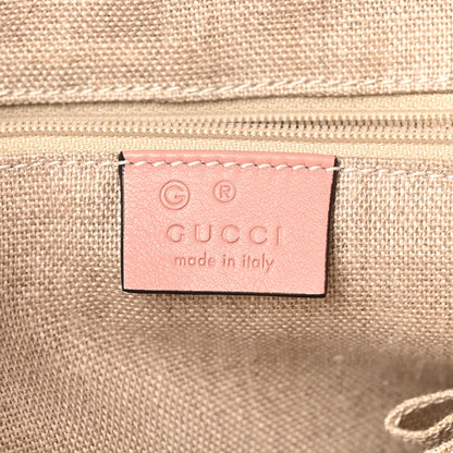 Gucci Soft Microguccissima Medium Zippered Satchel Soft Pink 6 of 10