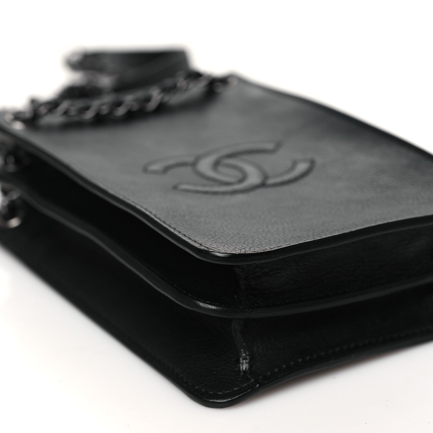 Chanel Calfskin CC Phone Holder Crossbody Black 9 of 11
