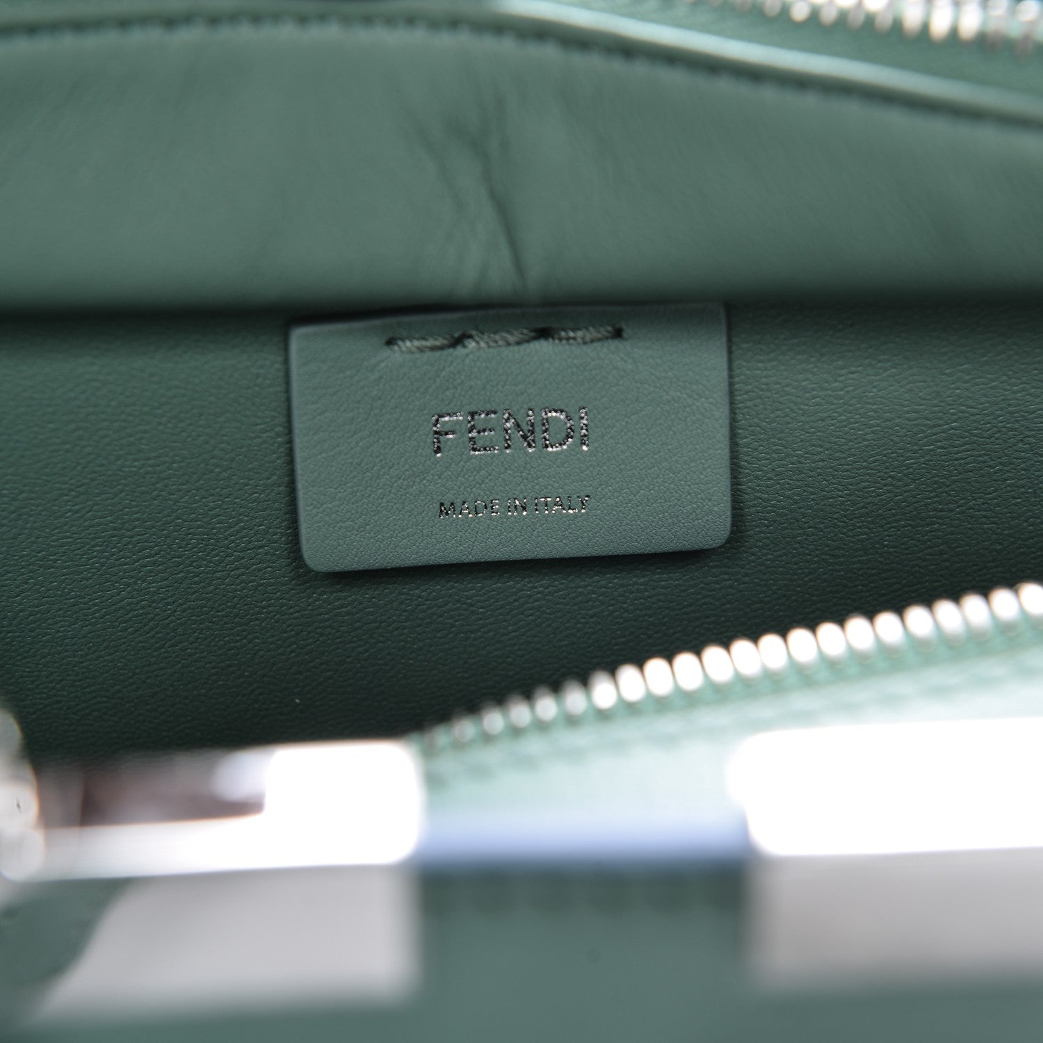 Fendi Vitello Dolce Mini 3jours Tote Menta 7 of 7