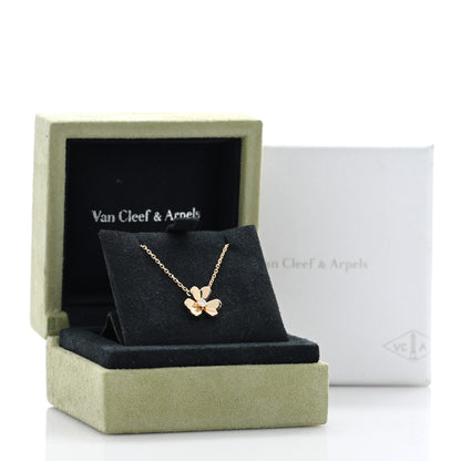 Van Cleef & Arpels 18K Yellow Gold Diamond Mini Frivole Pendant Necklace 5 of 5
