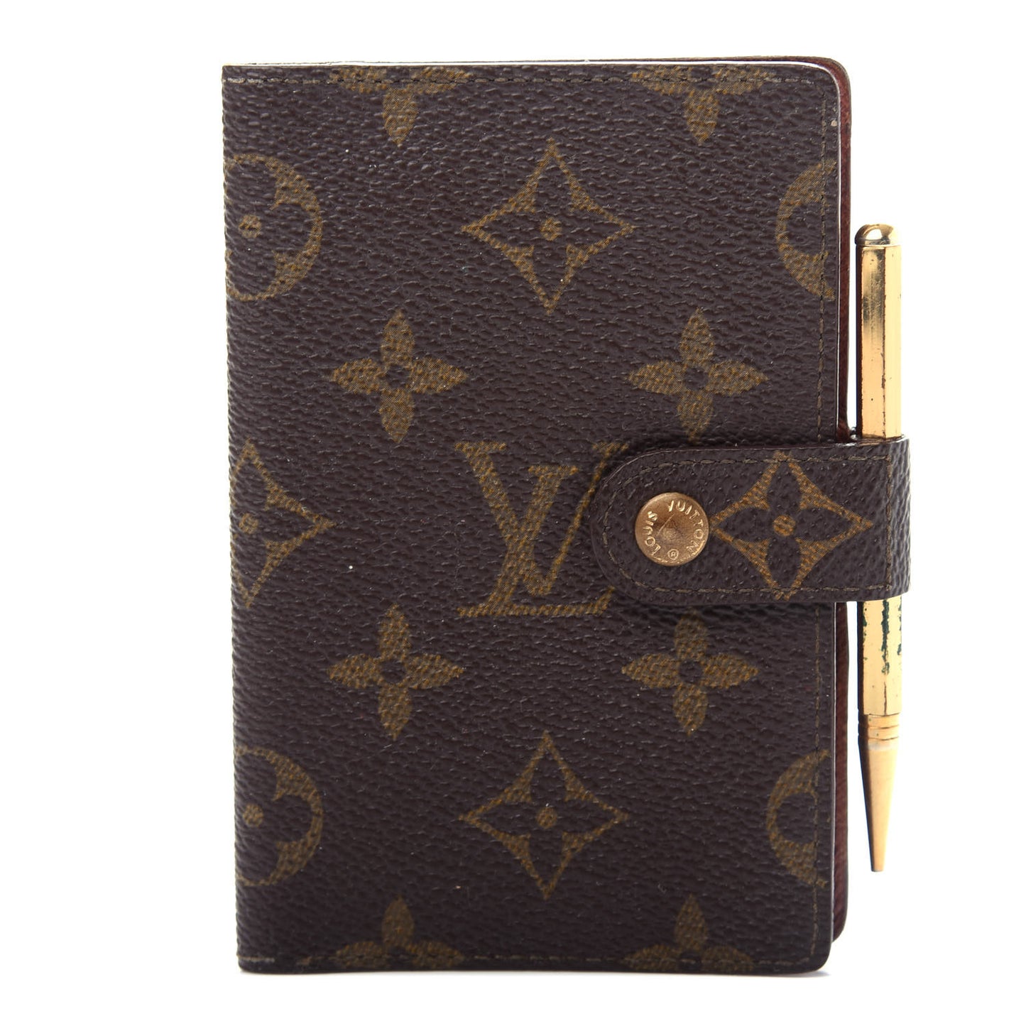 Monogram Mini Agenda Cover w Pencil
