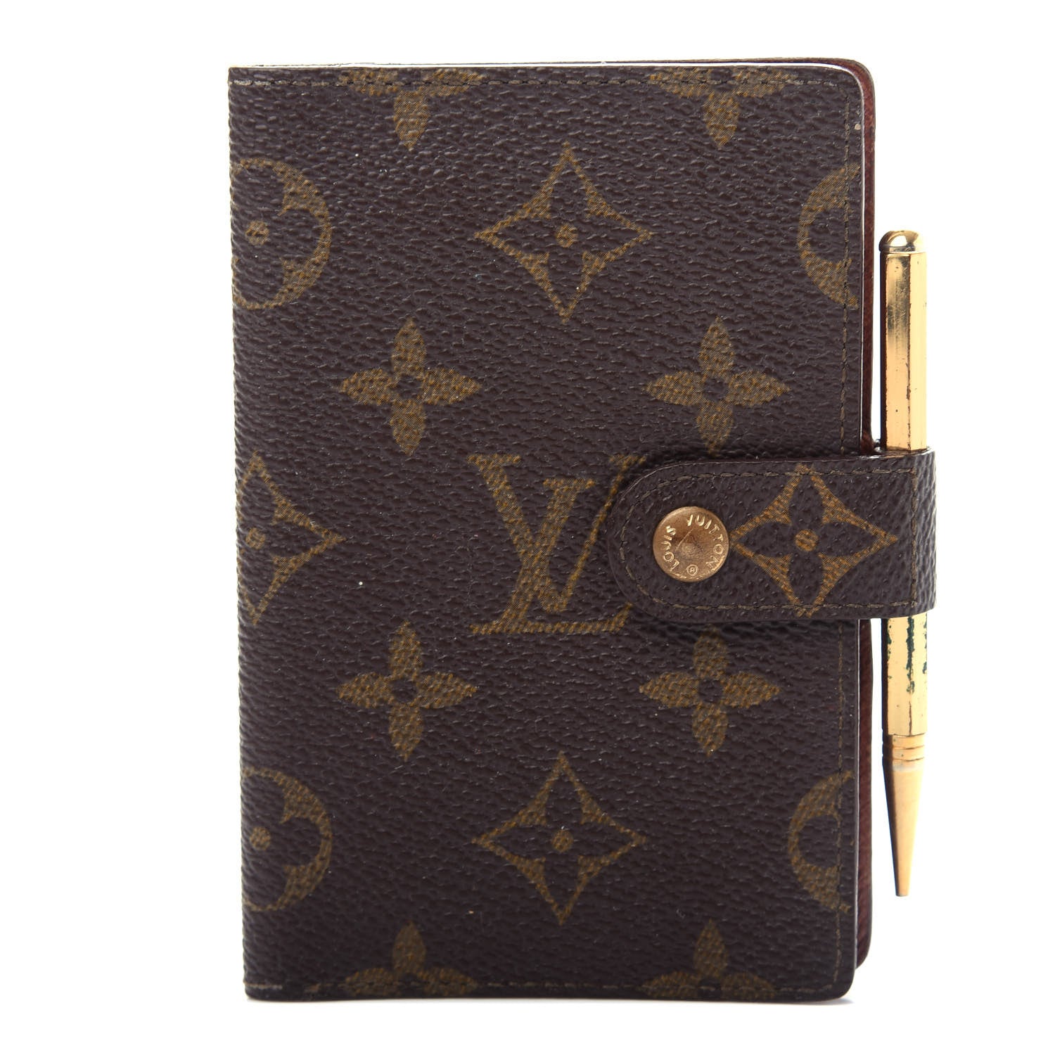 Louis Vuitton Monogram Mini Agenda Cover w Pencil 1 of 9