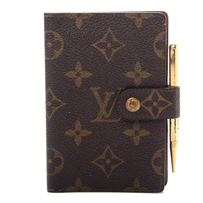 Louis Vuitton Monogram Mini Agenda Cover w Pencil 1 of 9