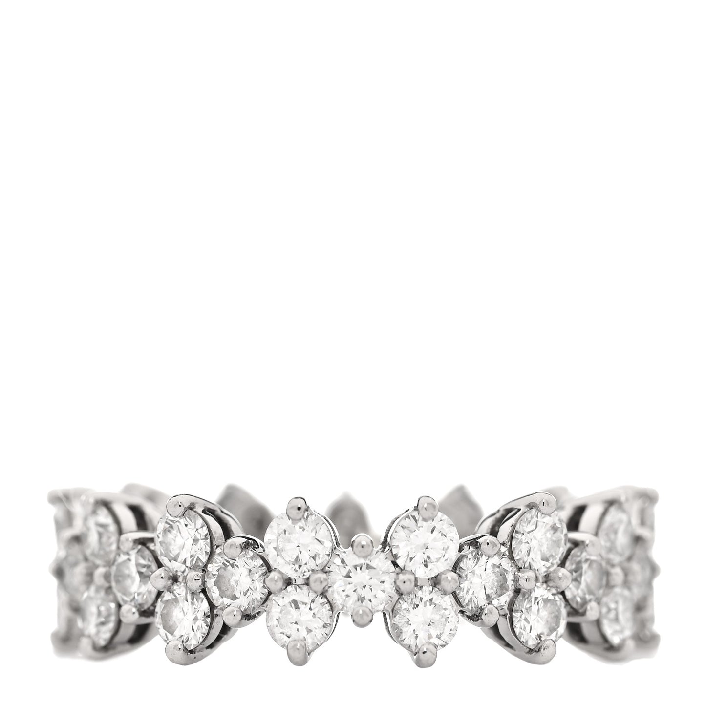 Platinum Diamond Aria Band Ring 54 6.75