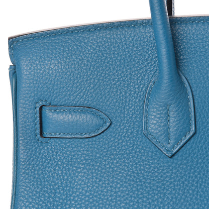 Hermes Togo Birkin 30 Bleu De Galice 38 of 43
