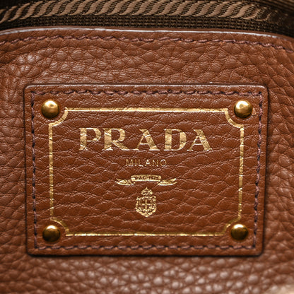 Prada Vitello Daino Shoulder Bag Tabacco 6 of 13