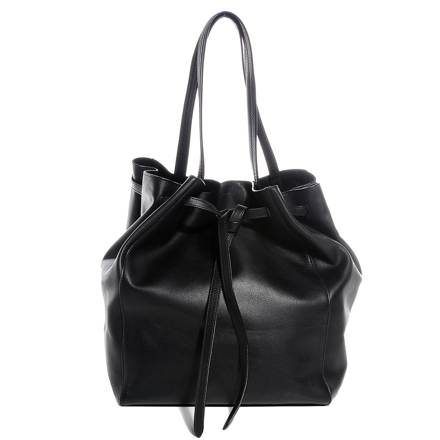 Soft Grained Calfskin Medium Cabas Phantom Black