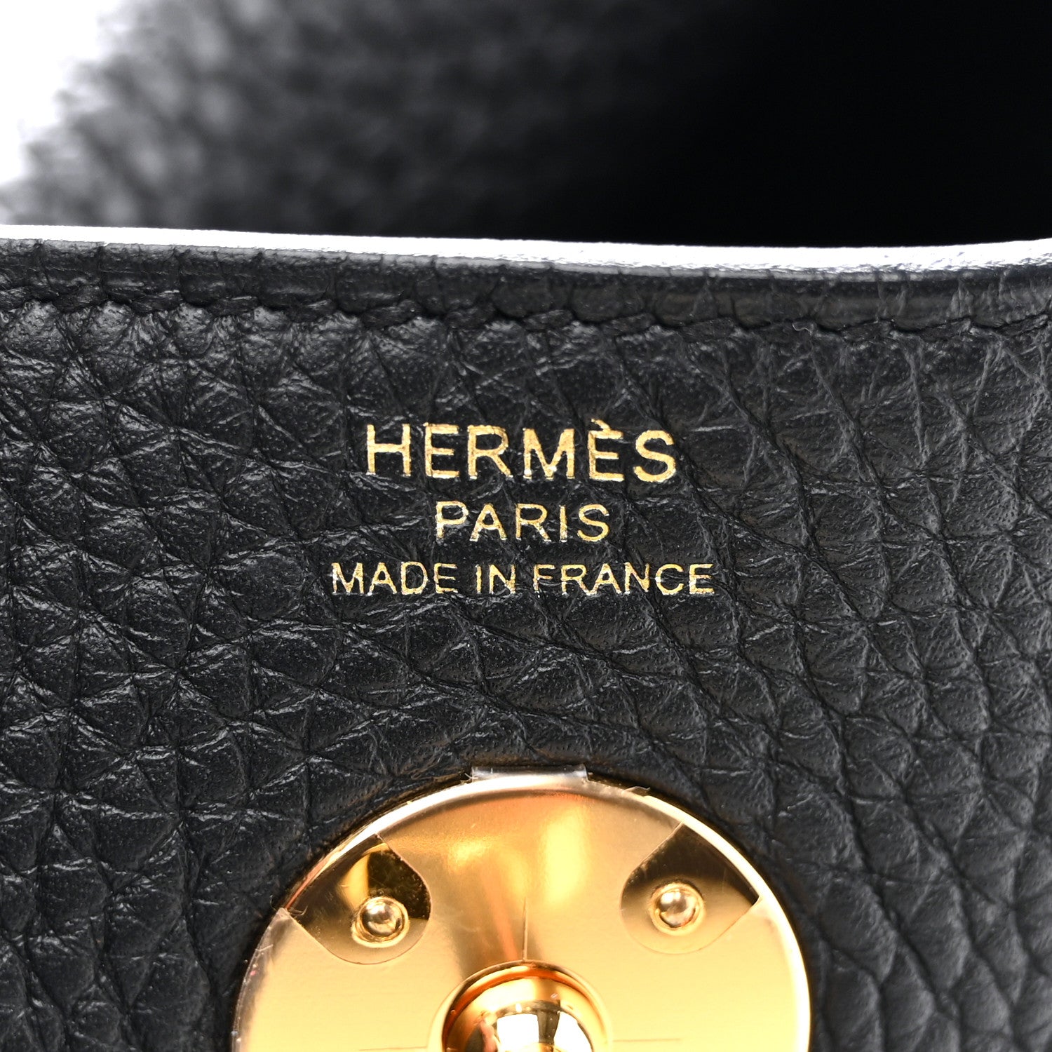 Hermes Taurillon Clemence Lindy 26 Black 6 of 13