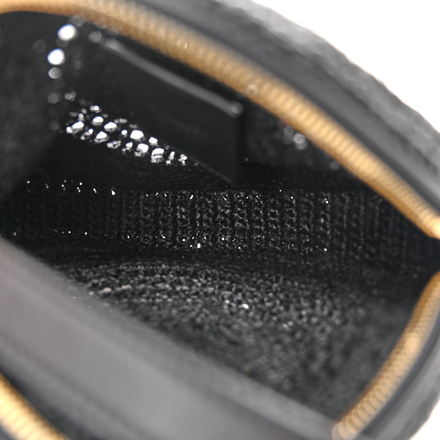 Raffia Sac Round Black