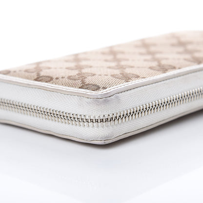 Gucci Monogram Large Twins Zip Around Wallet Beige Ebony White 13 of 27
