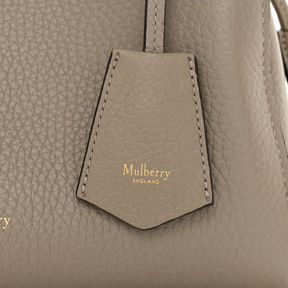 Mulberry Heavy Grain Small Iris Tote Powder Grey Dark Clay 6 of 8