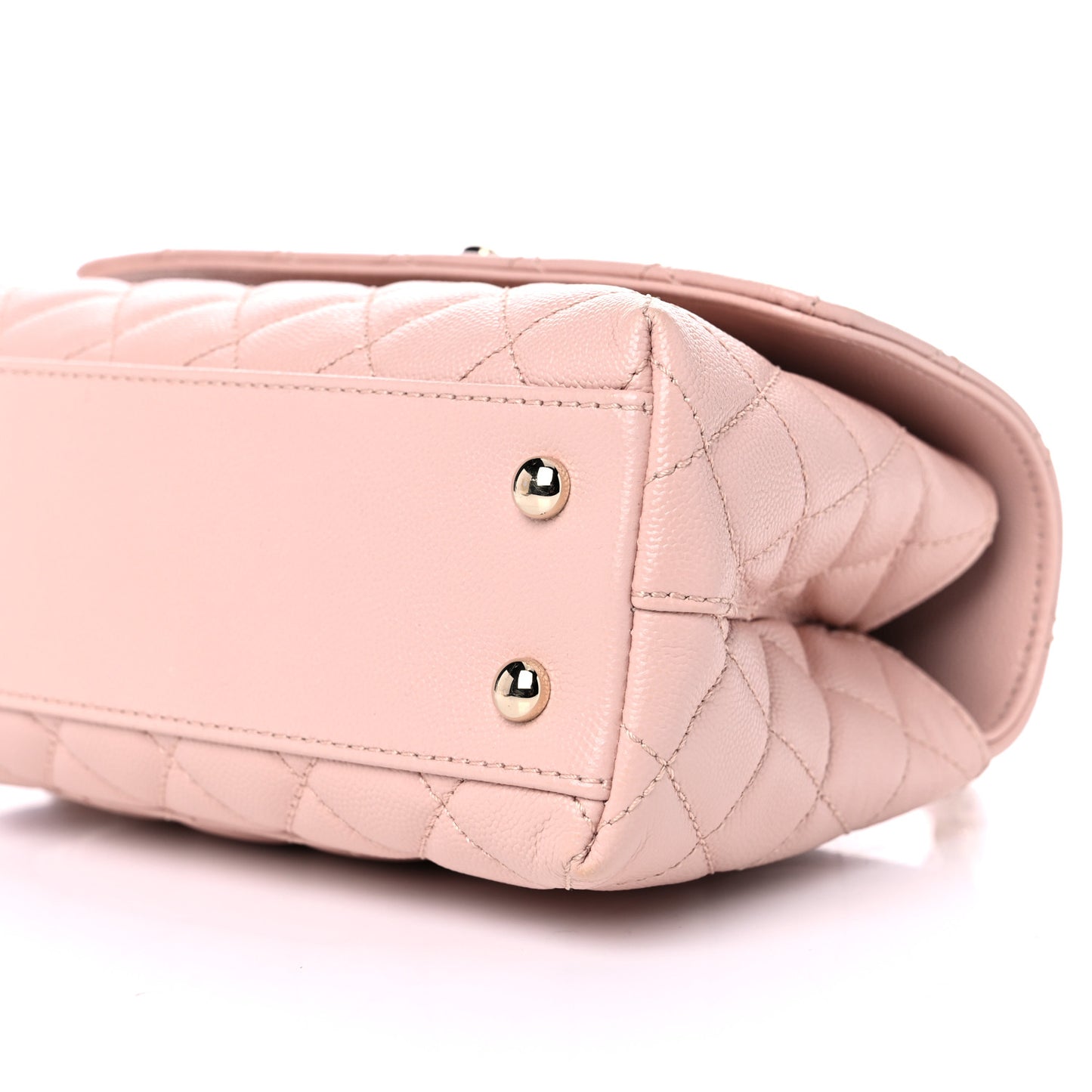 Caviar Quilted Mini Coco Handle Flap Pink