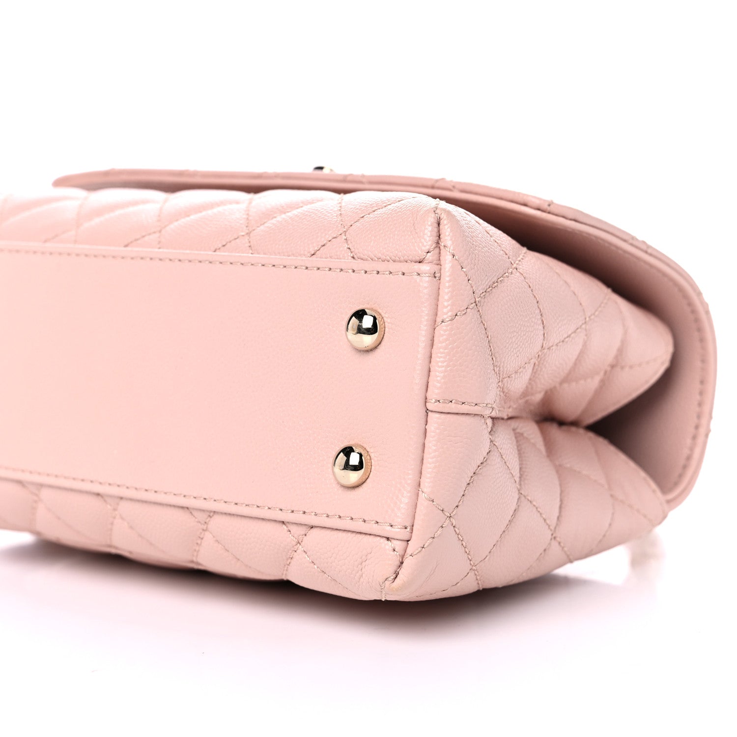 Chanel Caviar Quilted Mini Coco Handle Flap Pink 9 of 10