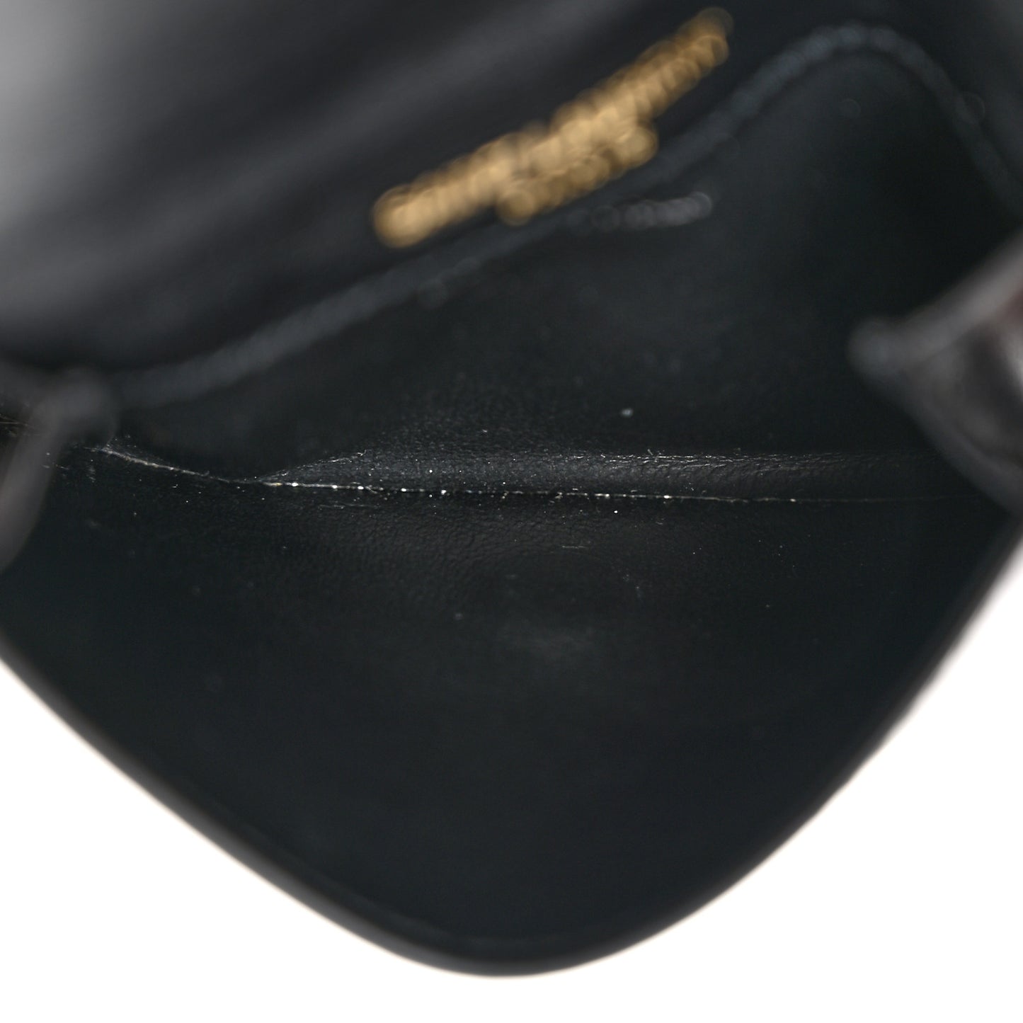 Calfskin Monogram Coin Pouch Black