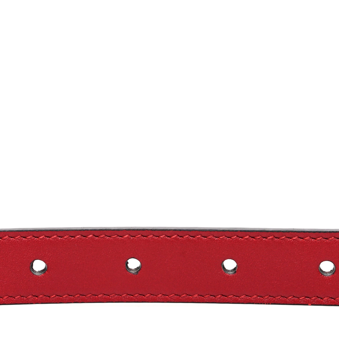 Calfskin Queen Margaret Bee Belt 80 32 Red