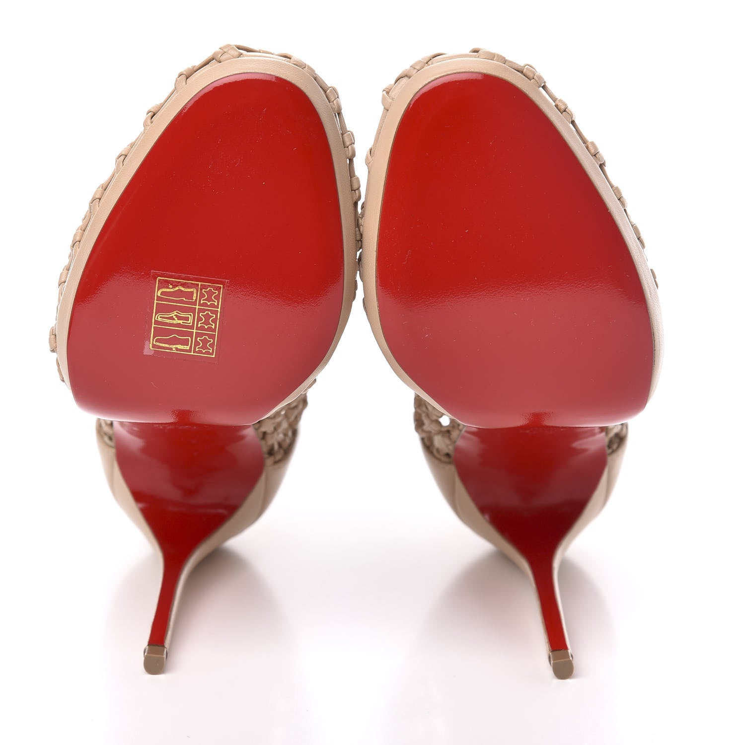 Christian Louboutin Nappa Porligot 120 Pumps 37.5 Nude 5 of 8