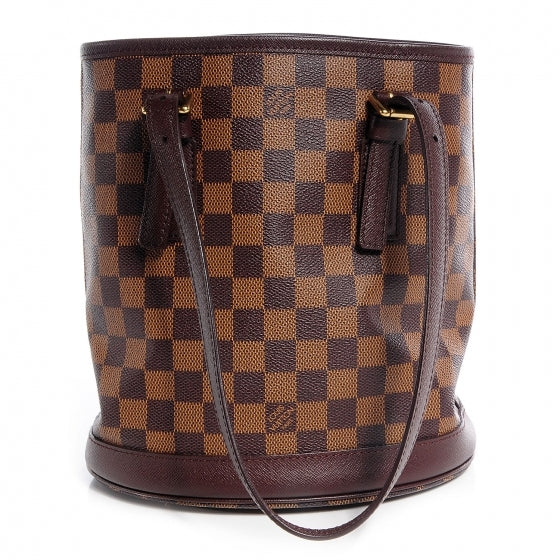 Louis Vuitton Damier Ebene Marais Bucket 23 7 of 13