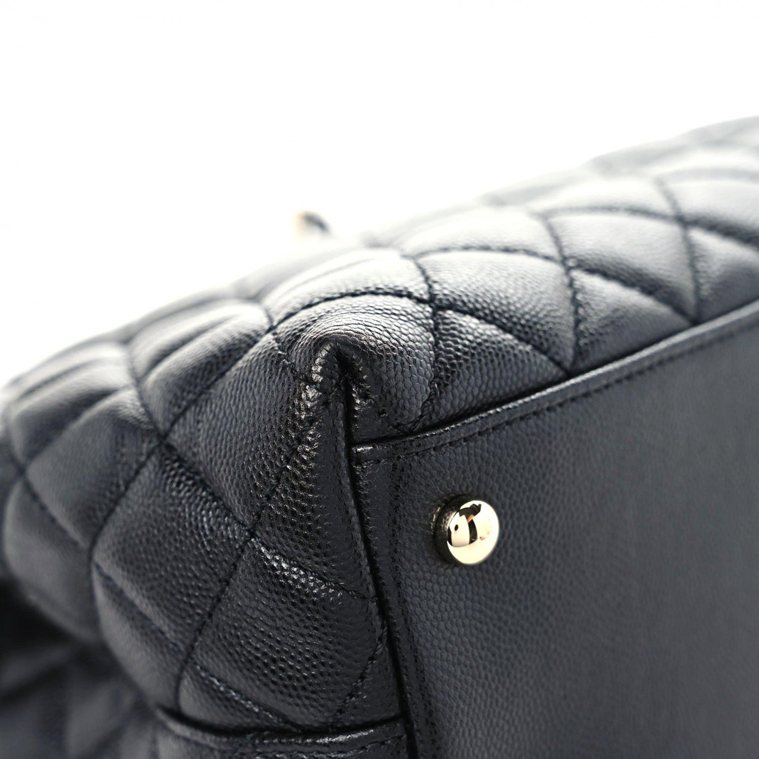 Chanel Caviar Quilted Medium Coco Handle Flap Black 10 of 11