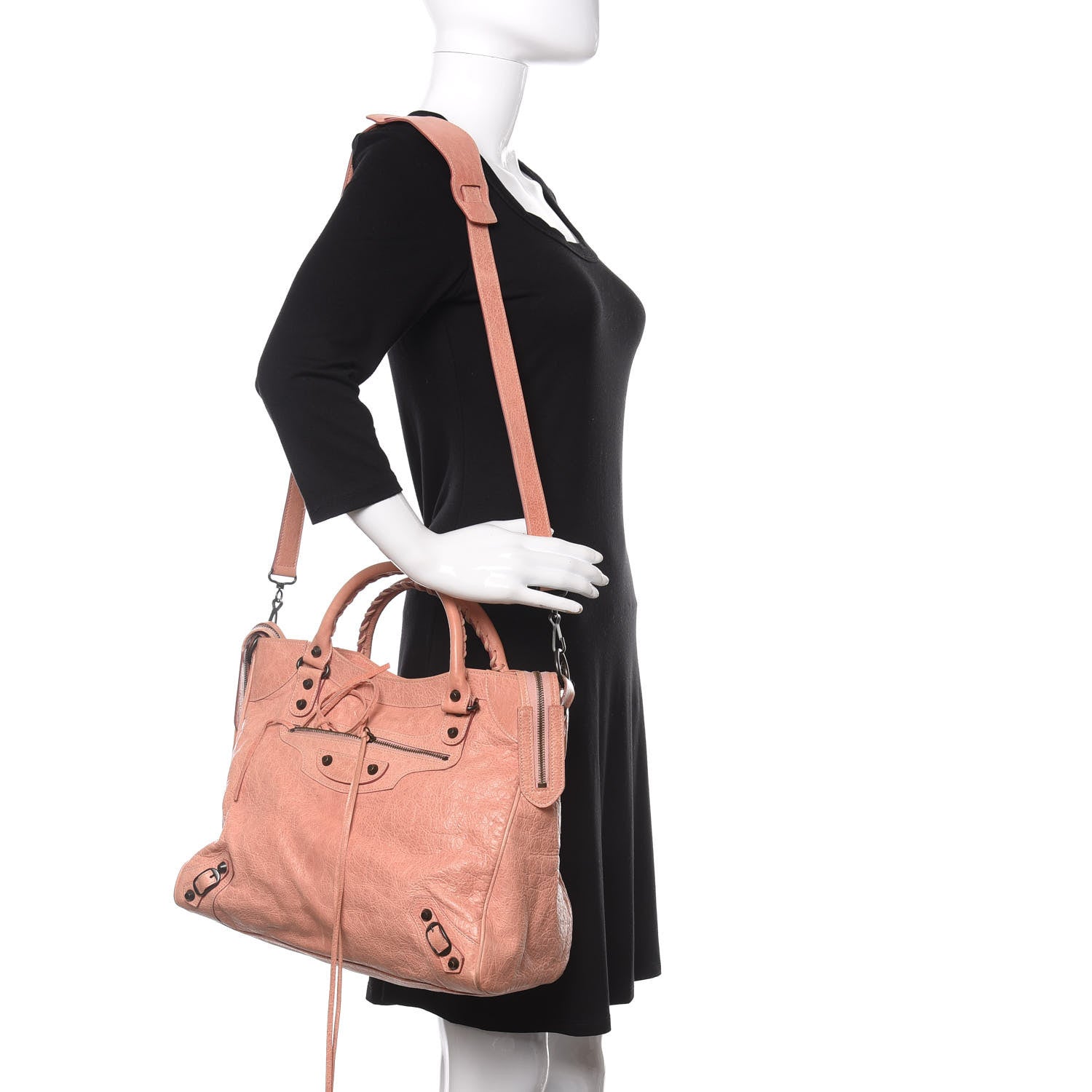 Balenciaga Agneau Classic Hardware Velo Vieux Rose 2 of 14