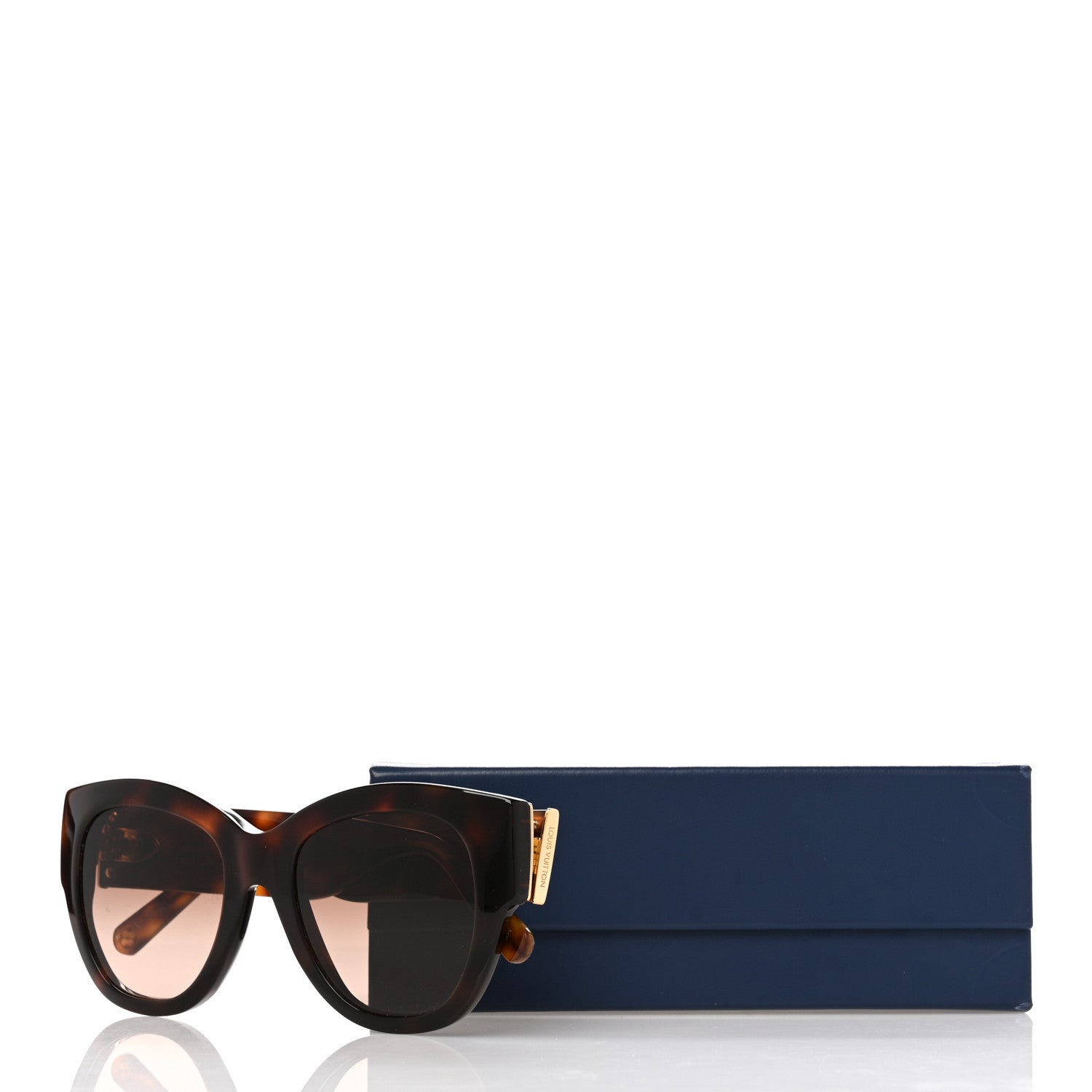Louis Vuitton Acetate LV Empreinte Round Sunglasses Z1608W Brown 8 of 8