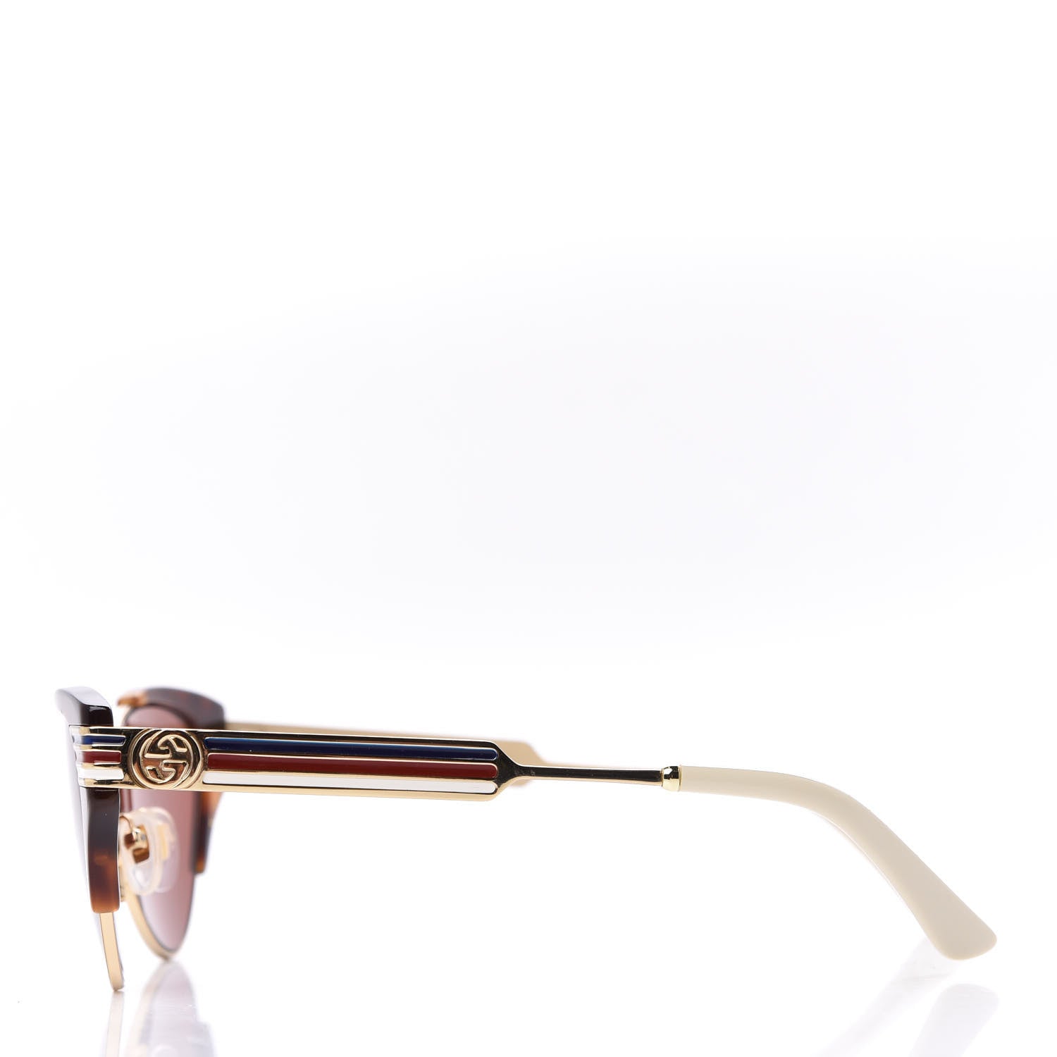 Gucci Cat Eye Web Sunglasses GG0522S Tortoise 3 of 9