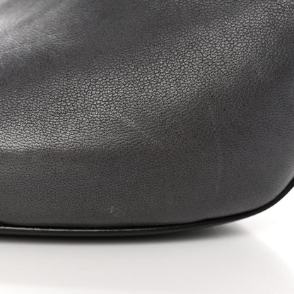 Chanel Lambskin CC Cap Toe Ankle Boots 37 Grey Navy Blue 13 of 16