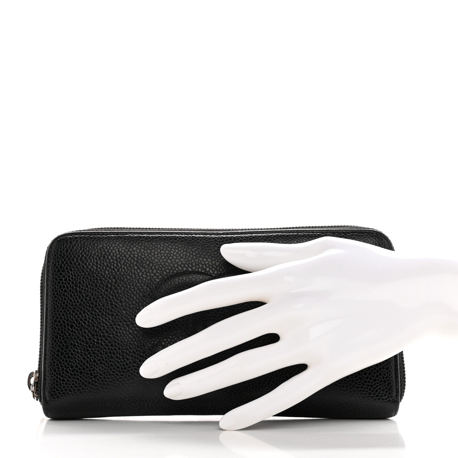 Chanel Caviar Large Timeless CC Zip Around Wallet Black 2 of 24