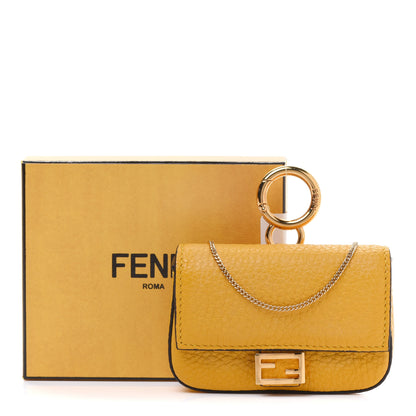 Fendi Cuoio Romano Scented Nano Baguette Charm Sunflower 9 of 9