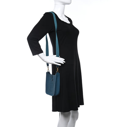 Hermes Taurillon Clemence Evelyne TPM Vert Bosphore 2 of 10