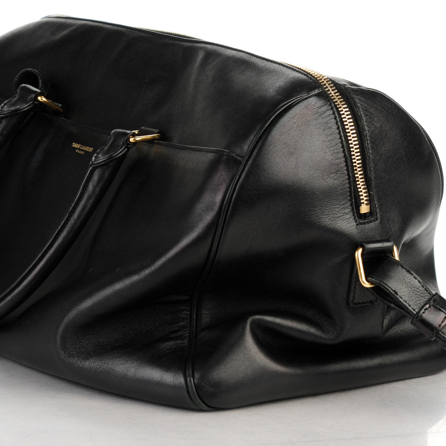 Saint Laurent Calfskin Classic Duffle 12 Black 11 of 11