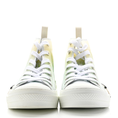 Christian Dior X SHAWN STUSSY Technical Canvas Dior All Over Mens B23 High Top Sneakers 39 Green Beige 2 of 11