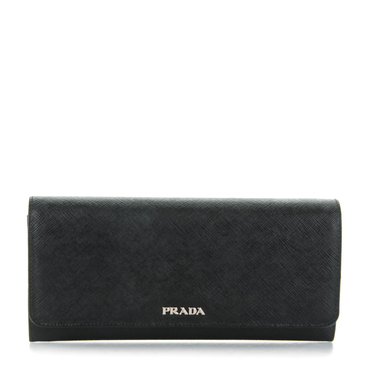 Saffiano Bi-Color Wallet On Chain Nero Black Fuoco