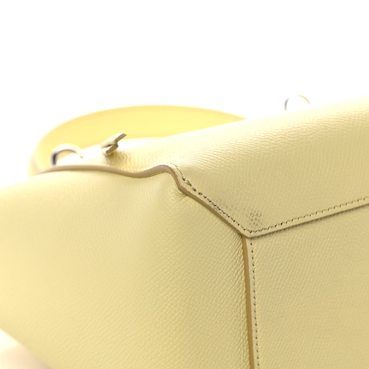 Grained Calfskin Micro Belt Bag Bergamote
