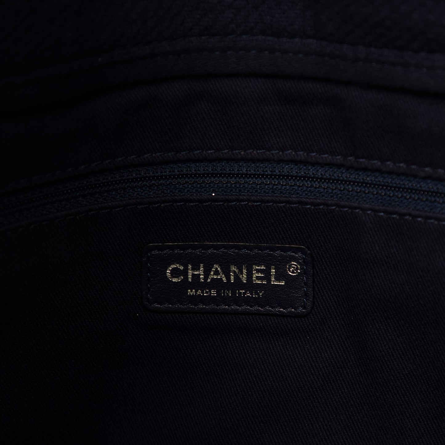 Canvas Large Shopping Tote Dark Blue