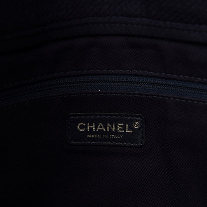 Chanel Canvas Large Shopping Tote Dark Blue 8 of 10