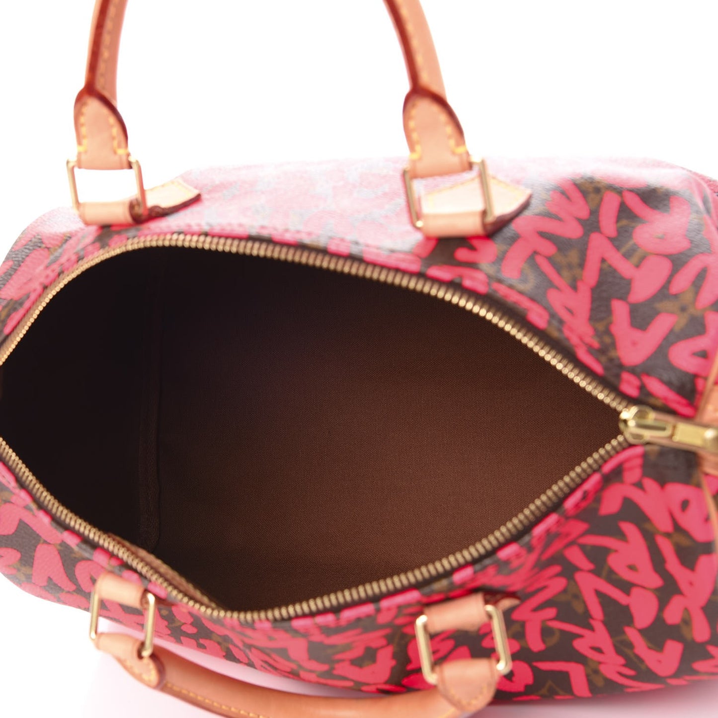 Monogram Graffiti Speedy 30 Fuchsia