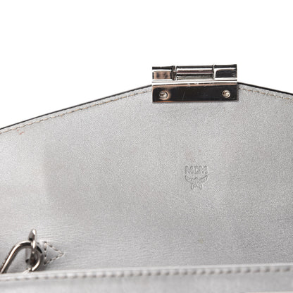 MCM Metallic Visetos Patricia Wallet On Chain Silver 8 of 12