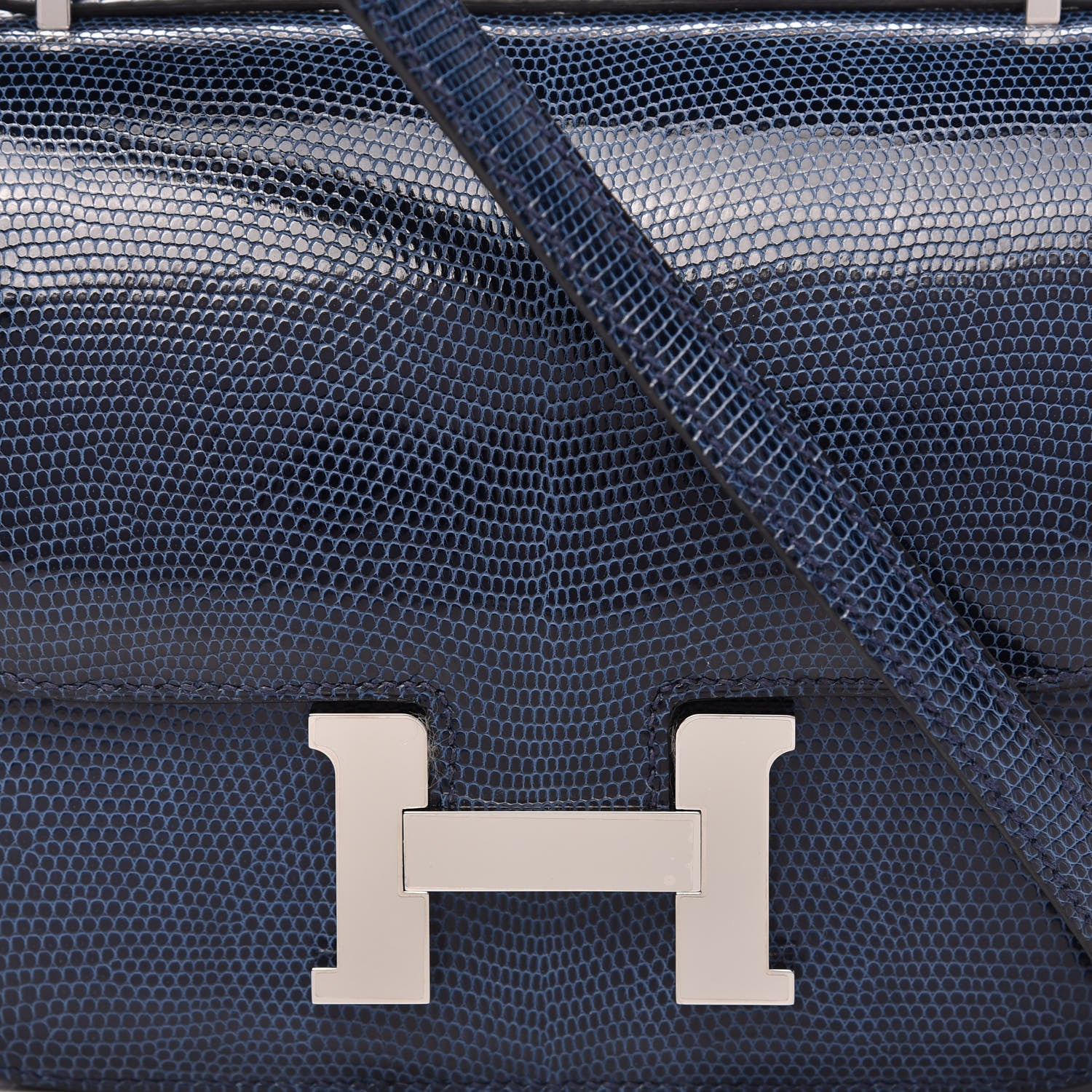 Hermes Lizard Constance 18 Bleu de Malte 11 of 12