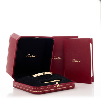 Cartier 18K Yellow Gold LOVE Bracelet 17 9 of 9