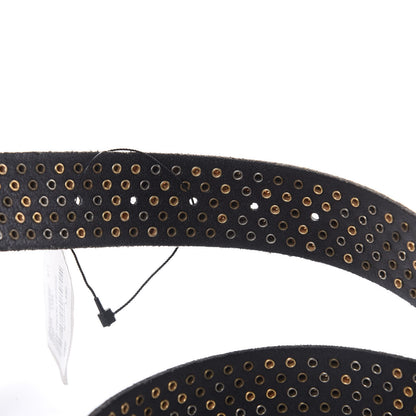 Gucci Calfskin Studded Feline Belt 110 44 Black 5 of 7