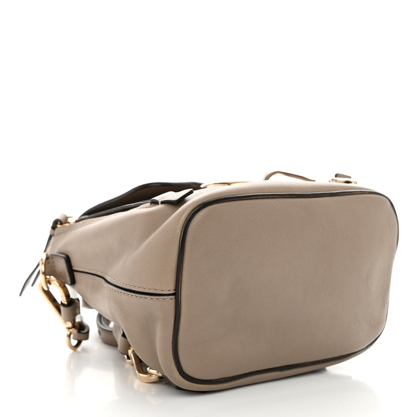 Suede Calfskin Mini Faye Backpack Motty Grey