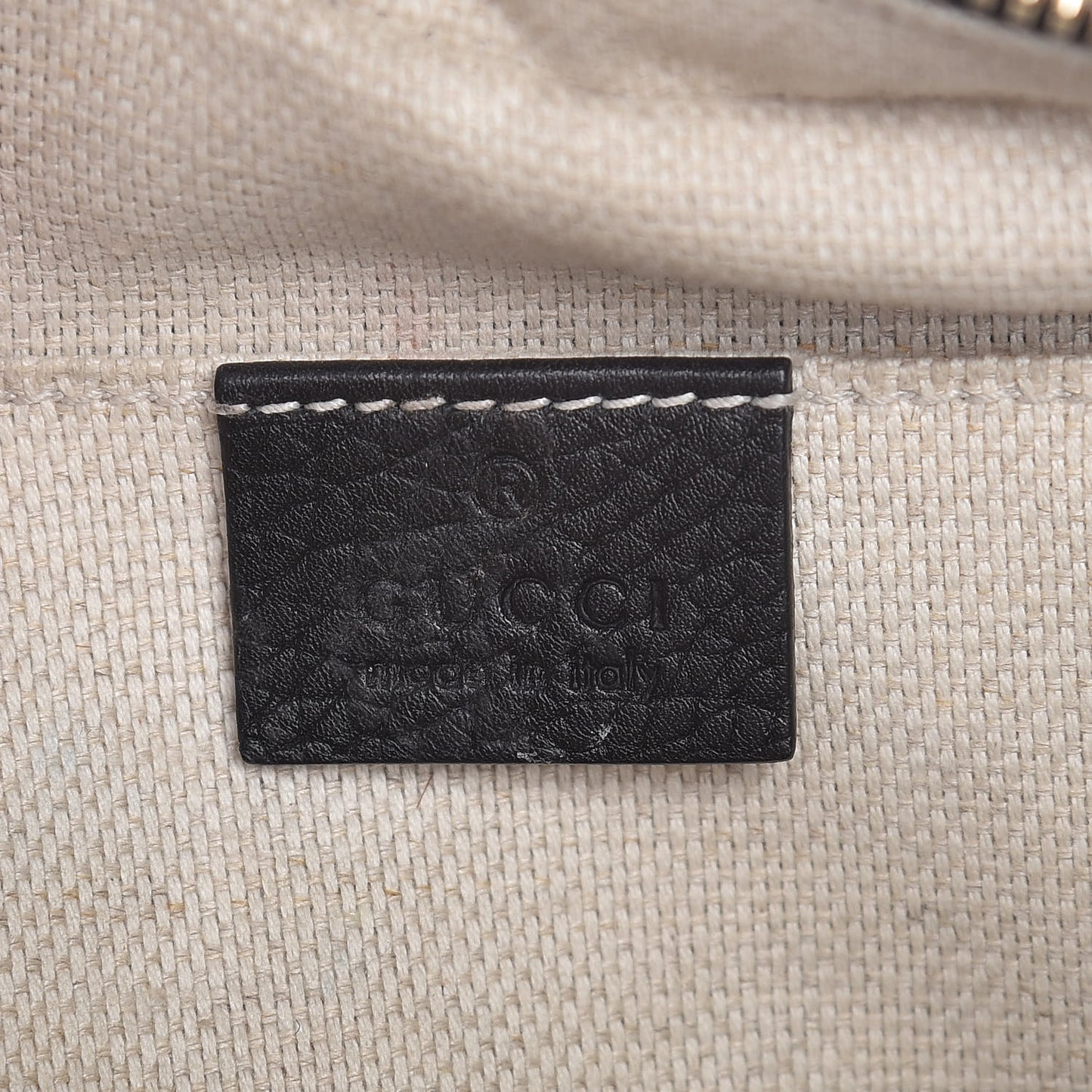 Pebbled Calfskin Small Soho Disco Bag Black