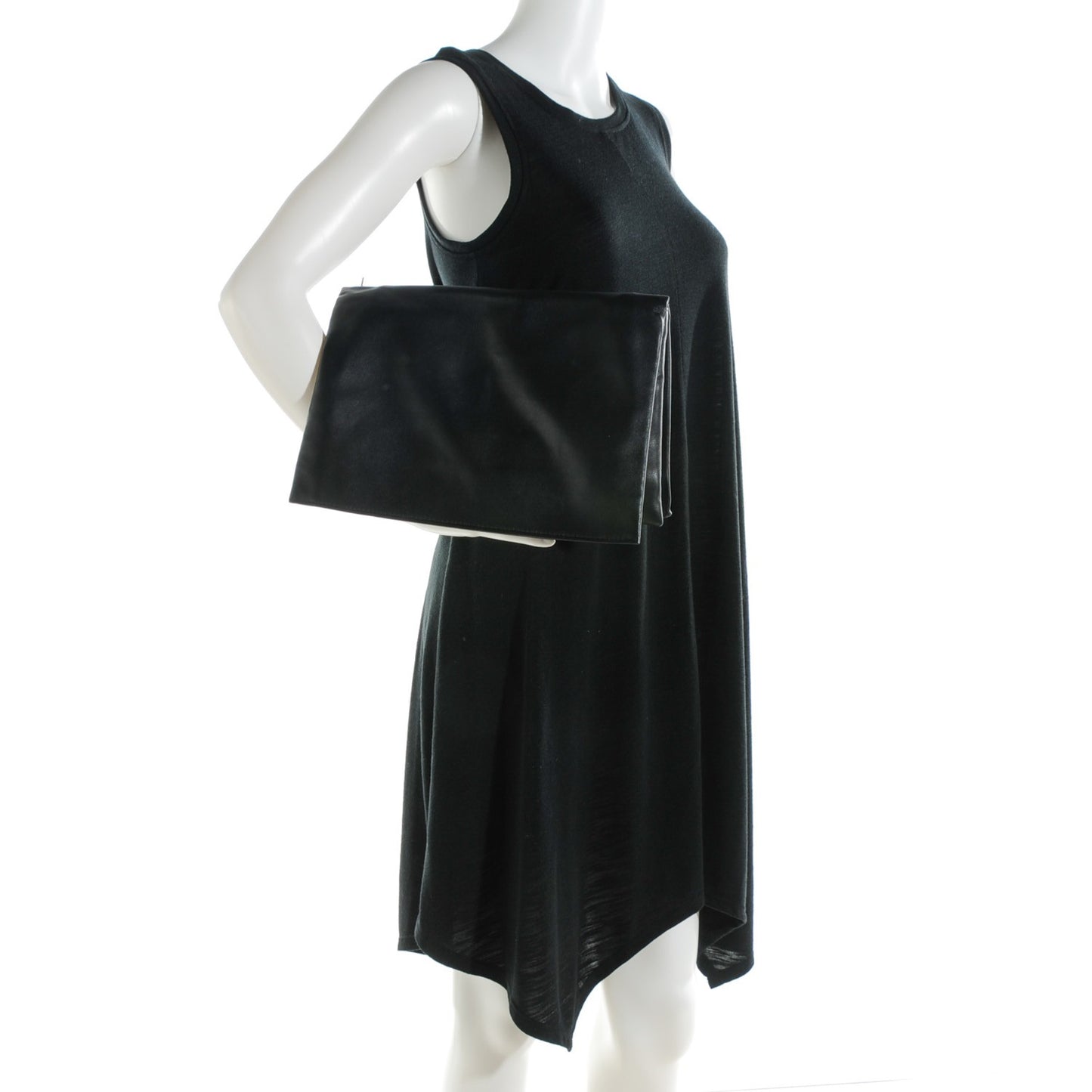 Lambskin Roll Clutch Black