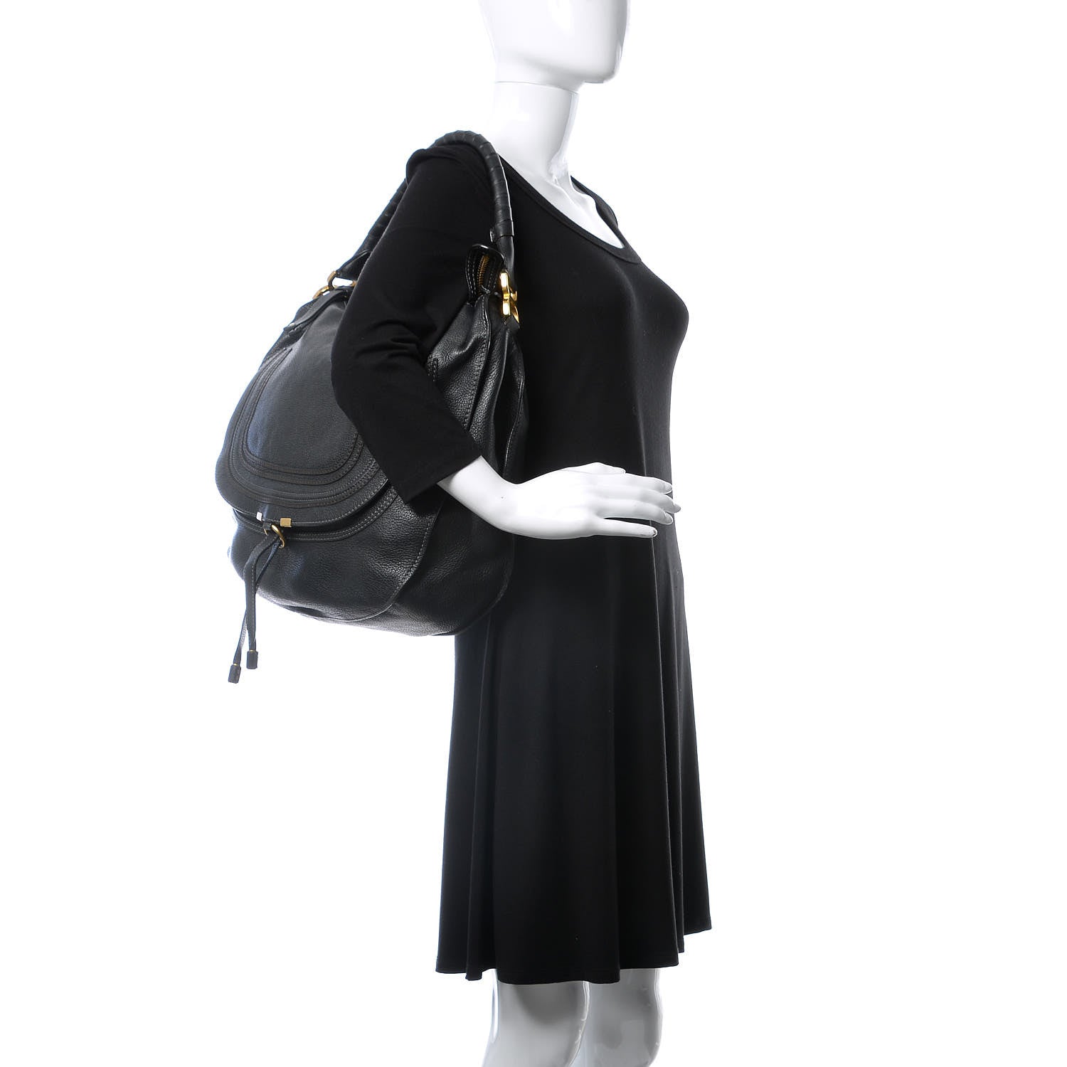Chloe Calfskin Large Marcie Hobo Black 2 of 7