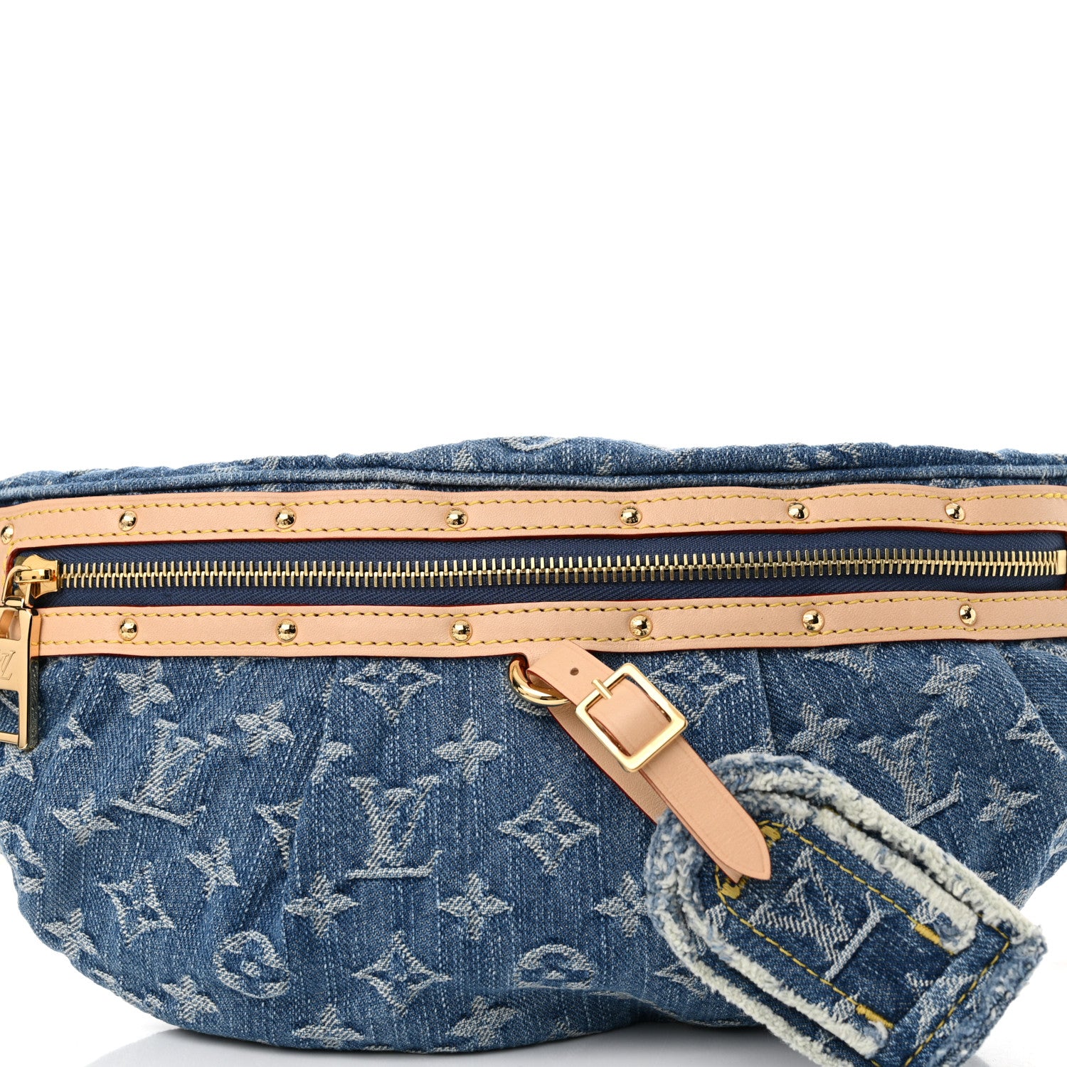 Louis Vuitton Monogram Denim High Rise Bumbag Blue 7 of 9