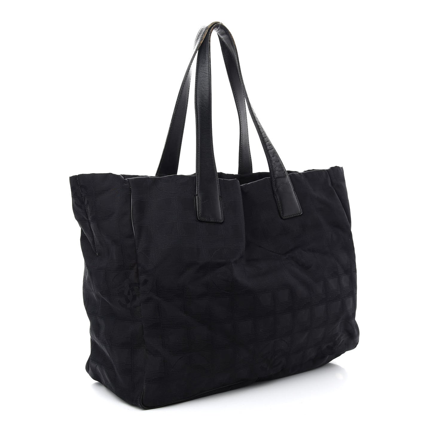 Nylon Medium Travel Tote Black