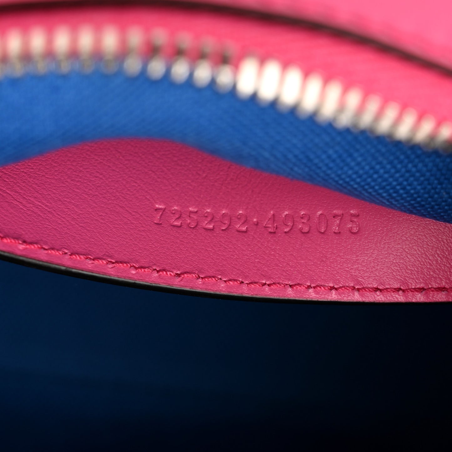 Calfskin GG Tennis Bi-Color Embossed Mini Duffle Bag Modern Fucsia Modern Blue