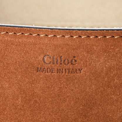 Chloe Suede Smooth Calfskin Studded Drew Shoulder Bag Caramel 6 of 7