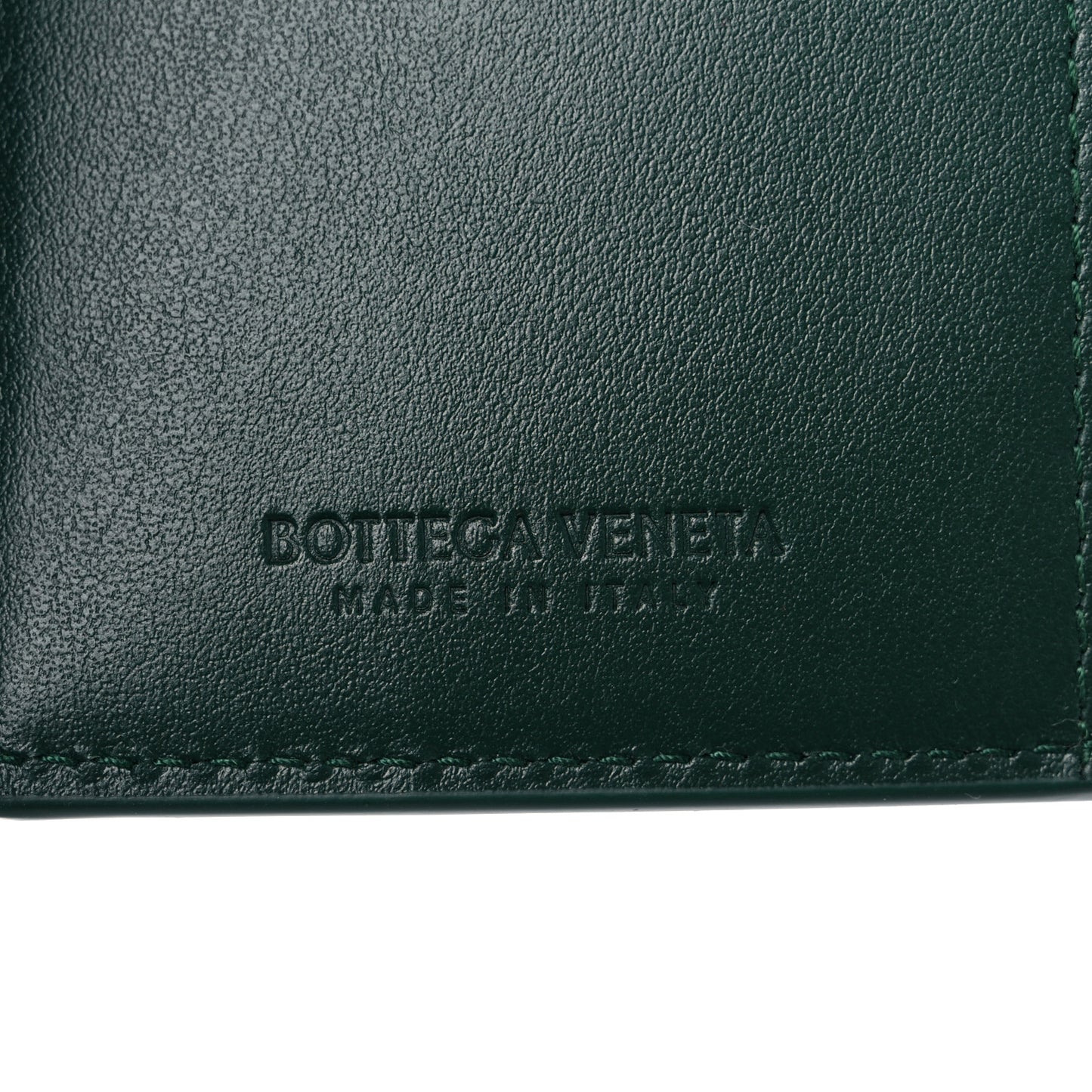 Nappa Maxi Intrecciato Bifold Zip Wallet Raintree
